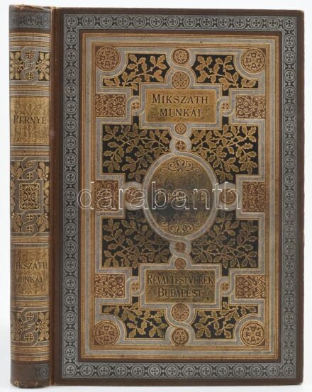 Mikszáth Kálmán: Pernye. Bp.,1893, Révai,(Pallas-ny.), 8+229 p. Kiadói aranyozott, festett egészvászon-kötés, festett lapélekkel, a borítón kopásnyomokkal, a gerincen apró sérüléssel, két kijáró lappal.