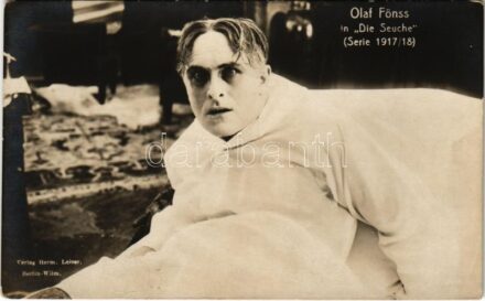 Olaf Fönss in 'Die Seuche' (Serie 1917/18) Verlag Herm. Leiser