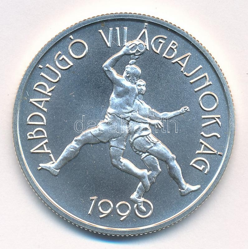 1989. 500Ft Ag 'Labdarúgó Világbajnokság - két játékos' T:BU kis patina Adamo EM108