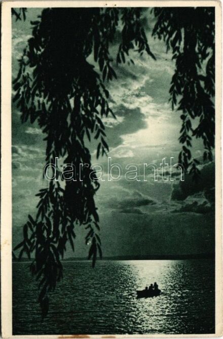 1940 Balaton, lemenő nap (apró lyukak / tiny pinholes)