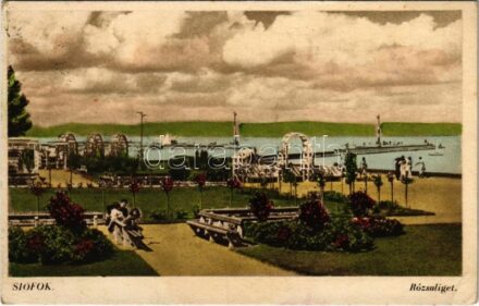 1941 Siófok, Rózsaliget, Balaton part (EK)