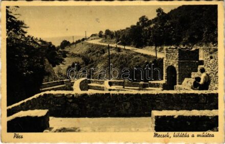 1941 Pécs, Mecsek, kilátás a műútra (EK)