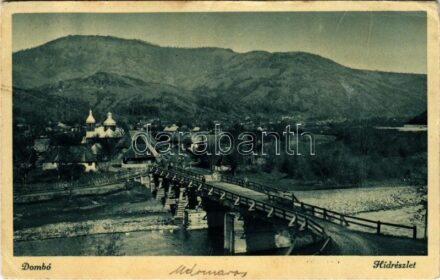 Dombó, Dubove; híd, templom / bridge, church (hátoldal hiányzik / missing back)