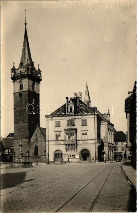 Obernai, street, shops. Charles Jaeck photo