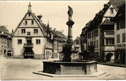 Obernai, street, Epicerie, Hotel restaurant de la Coronne. Charles Jaeck photo (Rb)