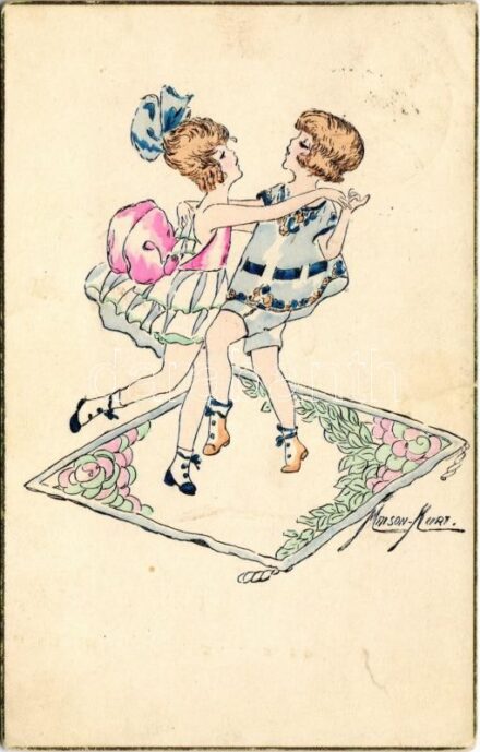 1921 Táncoló lányok / Girls dancing. P.F.B. 2083. s: Maison-Kurt (EK)