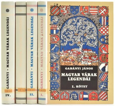 Gabányi János: Magyar várak legendái I-IV. köt. Bp.,1994, Akadémiai Kiadó. Reprint kiadás. Kiadói kartonált papírkötés, volt könyvtári példány.