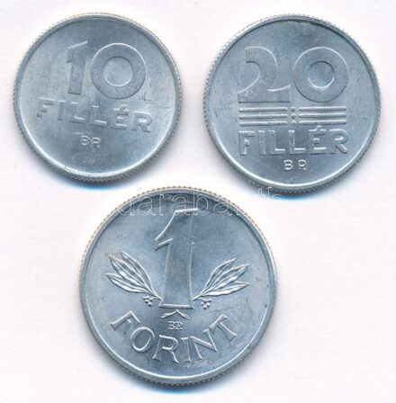 1964. 10f Al + 1967. 20f Al + 1970. 1Ft Al T:1-,2