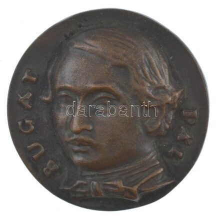 Csúcs Ferenc (1905-1999) 1948. 'Bugát Pál / Országos Főorvos 1849' kétoldalas, öntött bronz plakett (57mm) T:2