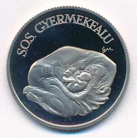 1990. 100Ft Cu-Ni 'SOS Gyermekfalu' T:PP ujjlenyomat, patina Adamo EM117