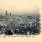 Augsburg, Blick gegen Hl. Kreuz vom Perlachturm aus (EK)