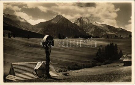 Zár, Zsgyár, Zsdjár, Zdiar (Tátra, Magas-Tátra, Vysoké Tatry); útszéli kereszt / cross