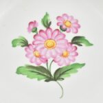 2 db Herendi leveses tányér, kézzel festett porcelán, jelzett, kopásnyomokkal, d: 24,5cm - Image 2