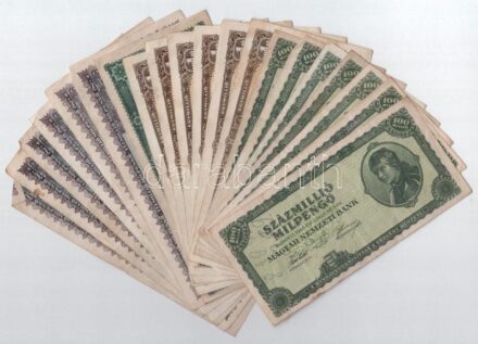 1946. 100.000MP-100.000.000MP (20db) T:III,III- Adamo P12