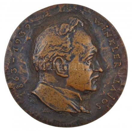 Madarassy Walter (1909-1994) DN '1863-1939 Winkler Lajos / Budapesti Orvostudományi Egyetem Winkler Lajos emlékérme' kétoldalas, bronz emlékérem (89mm) T:2 HV. 786.