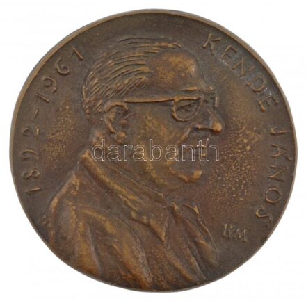 Borsos Miklós (1906-1990) DN 'Kende János 1892-1961 / Magyar Fogorvosok Egyesülete - Kende János Emlékérem' kétoldalas, öntött bronz emlékérem (84-85mm) T:1-