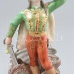 Herendi János vitéz, kézzel festett, jelzett, hibátlan, m:22 cm Tervező: Maugsch Gyula