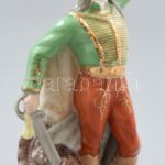 Herendi János vitéz, kézzel festett, jelzett, hibátlan, m:22 cm Tervező: Maugsch Gyula - Image 4
