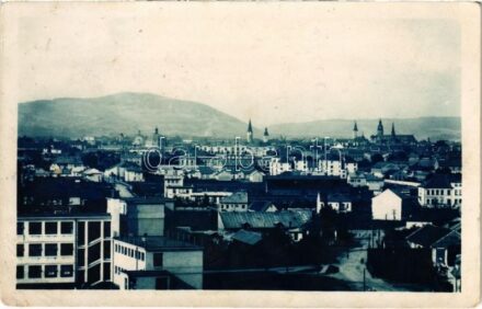1948 Kassa, Kosice; látkép zsinagógával / general view with synagogue (fl)