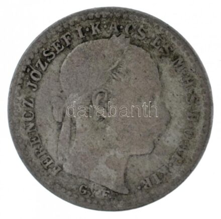 1871GYF 10kr Ag 'Ferenc József / Váltó Pénz' T:2-,3 patina Adamo M10.1