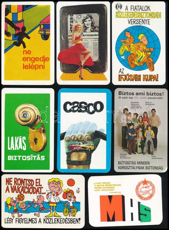 cca 1970-1980 vegyes Kártyanaptár tétel. - Image 2