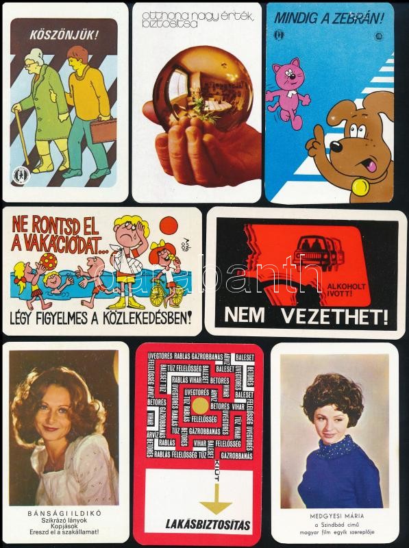 cca 1970-1980 vegyes Kártyanaptár tétel. - Image 2