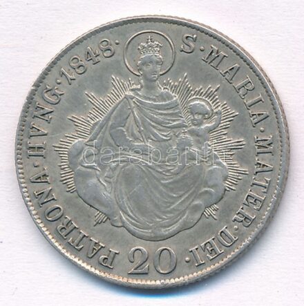 1848B 20kr Ag 'V. Ferdinánd' T:1-,2 patina, kis karc Hungary 1848B 20 Kreuzer Ag 'Ferdinand V' C:AU,XF patina, small scratch Huszár:2081.,Unger III.: 1419.