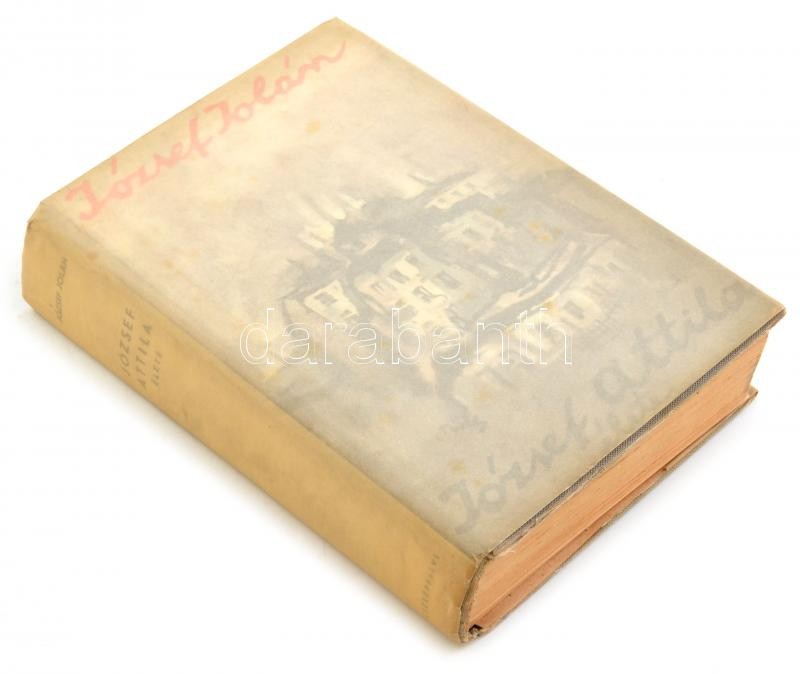 József Jolán: József Attila élete. Bp., 1940, Cserépfalvi. Első kiadás. A költő halála után alig három évvel a nővére által írt visszaemlékezéskötet. A borító Pérely Imre munkája. Kiadói egészvászon-kötésben, kiadói - Image 3