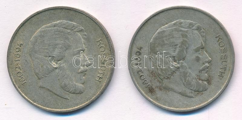 1947. 5Ft Ag 'Kossuth' (2x) T:2-,3 patina Adamo F8.1