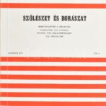 Szőlészet és borászat. Szerk.: Katona József. Szőlészeti és Borászati Kutató Intézet közleményei. Vol. I. Bp., 1976., Szőlészeti és Borászati Kutató Intézet. Kiadói papírkötés.