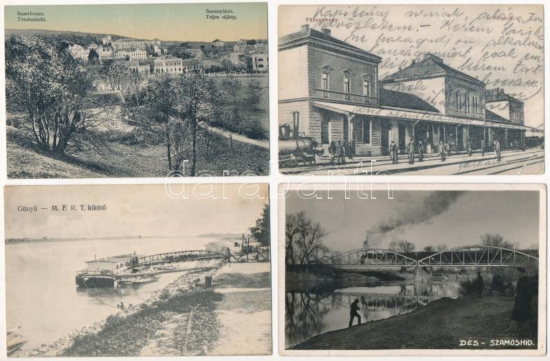44 db RÉGI történelmi magyar város képeslap vegyes minőségben / 44 pre-1945 historical Hungarian town-view postcards in mixed quality - Image 2
