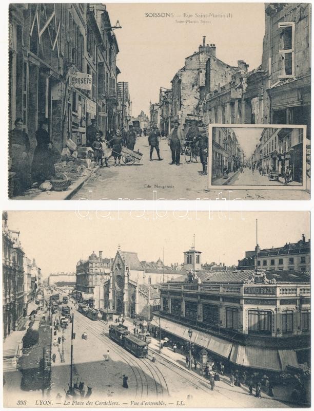 31 db RÉGI francia város képeslap vegyes minőségben / 31 pre-1945 French town-view postcards in mixed quality - Image 2