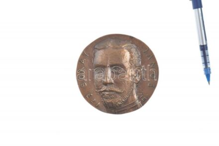 Miró Eszter (1935-2006) DN 'Ifj. Bókay János' egyoldalas, öntött bronz plakett (96-99mm) T:1-