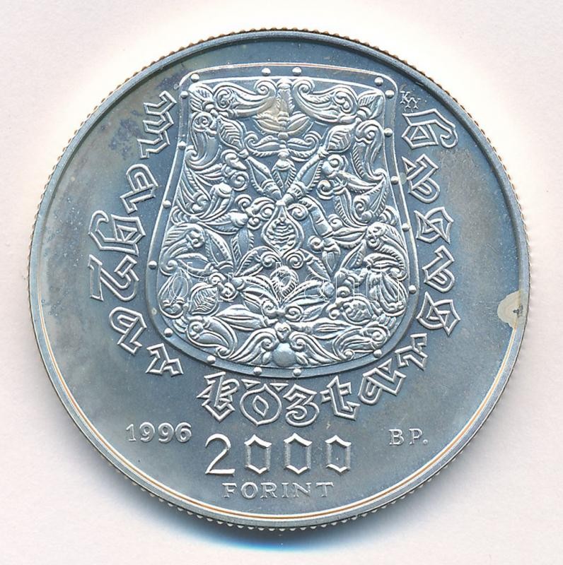 1996. 2000Ft Ag 'Honfoglalás' T:BU Adamo EM141 - Image 2