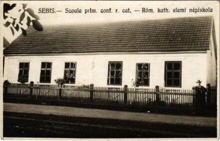 Borossebes, Boros-Sebes, Sebis; Római katolikus elemi népiskola / Scoala / school. photo