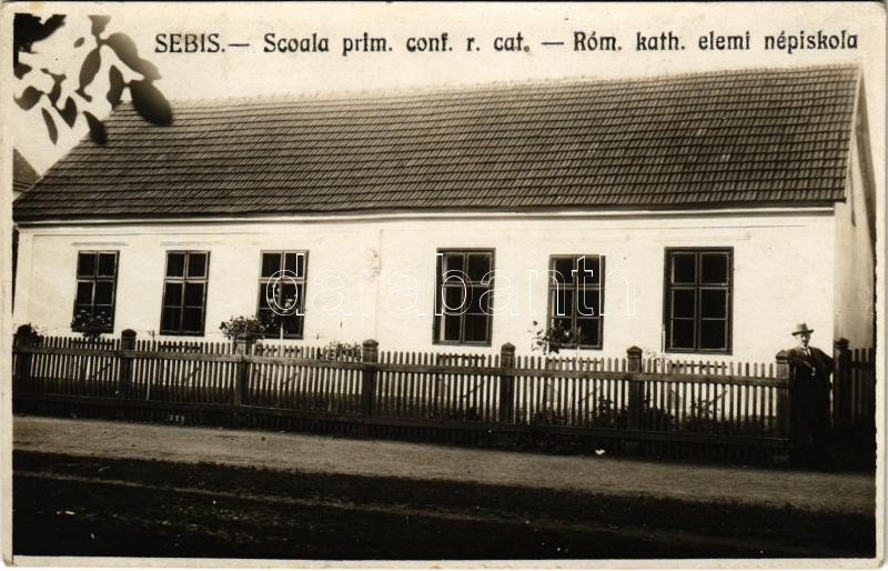 Borossebes, Boros-Sebes, Sebis; Római katolikus elemi népiskola / Scoala / school. photo