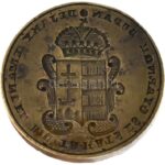'Déjáky Emánuel mű takáts és gyárnok Budán'. Feliratos, magyar címeres pecsétnyomó. XIX. sz. eleje. d: 34 mm, m: 8 cm - Image 2