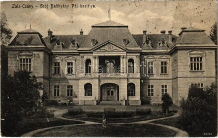 1930 Zalacsány, Gróf Batthyány Pál kastélya (Rb)