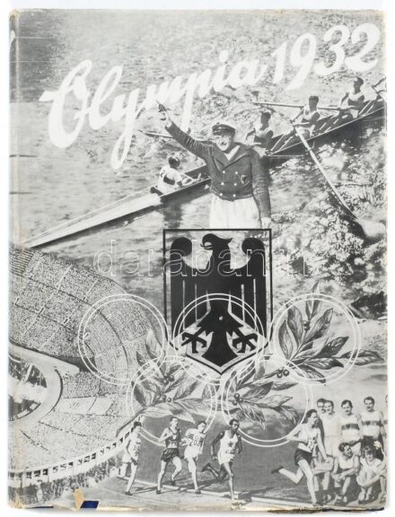 Die Olimpischen Spiele in Los Angeles 1932. Diese Chronik der X. Olympischen Spiele z Los Angeles Im Jahre 1932. Hamburg-Bahrenfeld, 1932., H. F. & P. H. F. Reemtsma. Kiadói kissé foltos aranyozott egészvászon-kötés, kiadói javított,