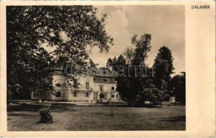 1937 Zalabér, Báró Guttmann-kastély. photo
