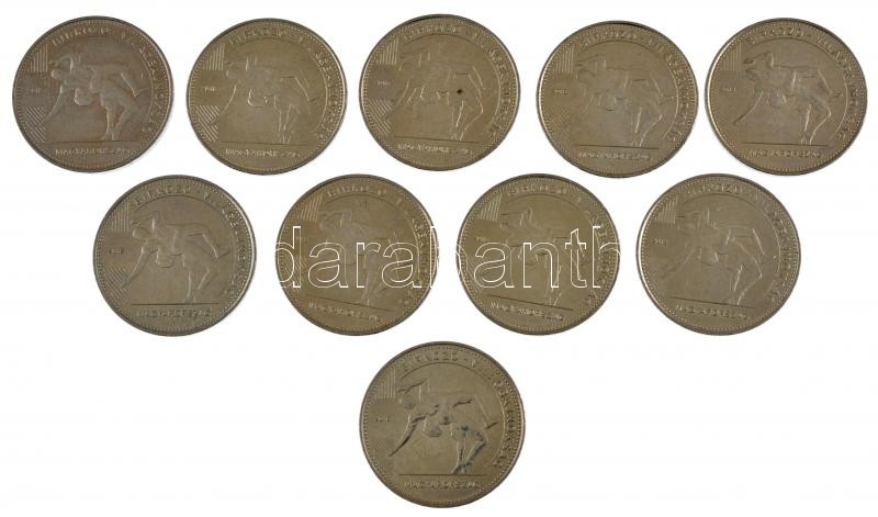 2018. 50Ft Cu-Ni 'Birkózó Világbajnokság' (10x) T:1-,2 Adamo FOEM14