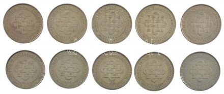 2015. 50Ft Cu-Ni 'Nemzeti Emlékhelyek' (10x) T:1-,2 Adamo FOEM9