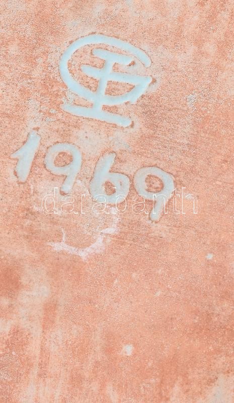 GI 1969 jelzéssel, retró tála, kerámia, hibátlan, d: 13 cm - Image 2
