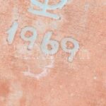 GI 1969 jelzéssel, retró tála, kerámia, hibátlan, d: 13 cm - Image 2