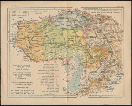 Sopron vármegye közigazgatási térképe, 1:400,000, Bp., Magyar Földrajzi Intézet Rt., 21x16 cm