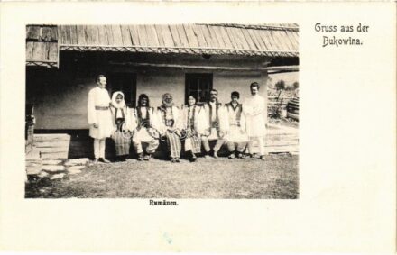 Gruss aus der Bukowina, Rumänen. Verlag v. Leon König No. 799. Czernowitz / Üdvözlet Bukovinából, románok / Greetings from Bukovina, Romanian folklore