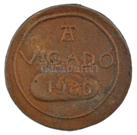 Asszonyi Tamás (1942-) 1986. 'Vigadó 1986' kétoldalas, öntött Br emlékérem (41mm) T:1-