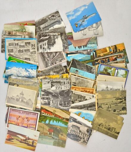Kb. 140 db MODERN főleg magyar város képeslap / Cca. 140 modern mostly Hungarian town-view postcards