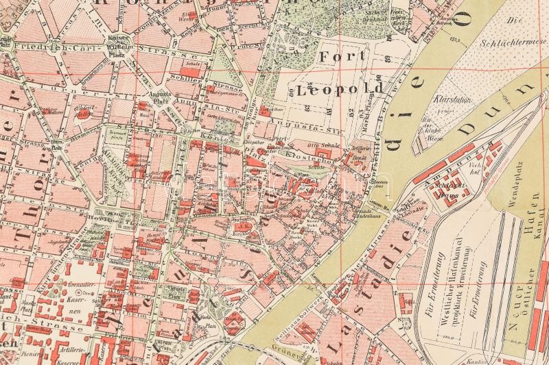 1898 Grosser Plan von Stettin (Szczecin), Stettin, Hermann Saran-ny., német nyelven, 22 p.+1 t., 74x48 cm - Image 2