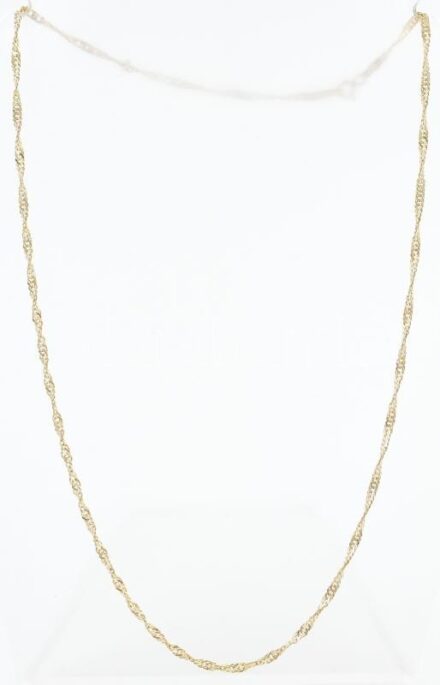 Arany (Au) 14K csavart, fonott nyaklánc 45,5 cm, 1,9 g